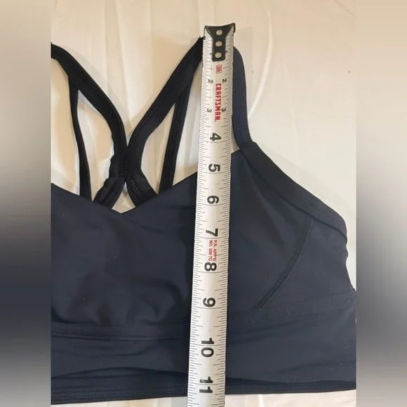 Lululemon Athletica Black Sports Bra with Racerback Design - Picture 3 of 11
